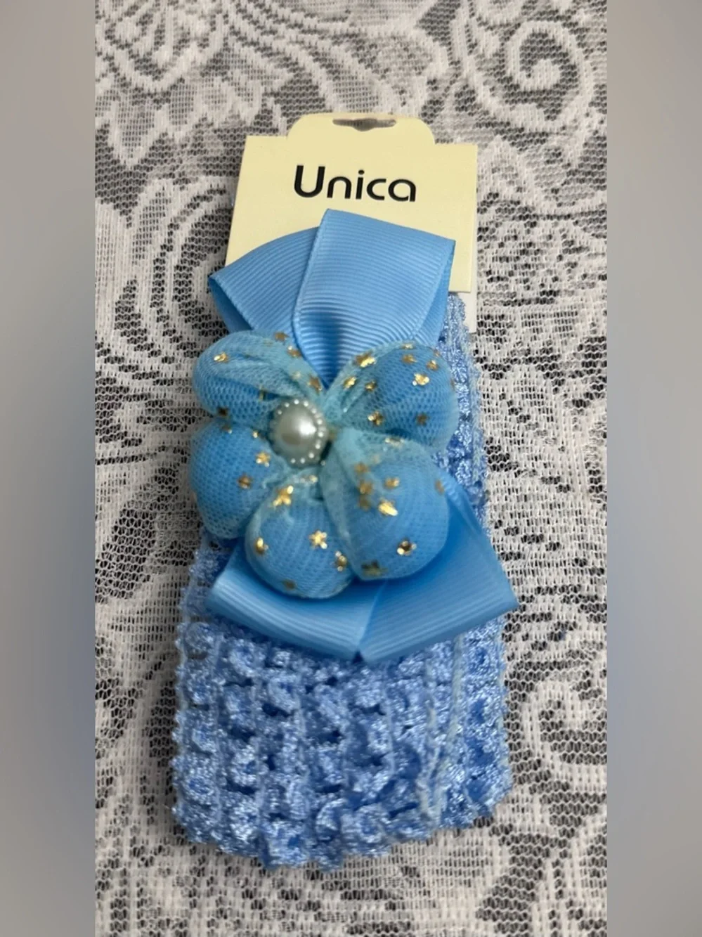Baby Girl Headbands 👶🎀 4pc Soft Stretch Flower Set Cute